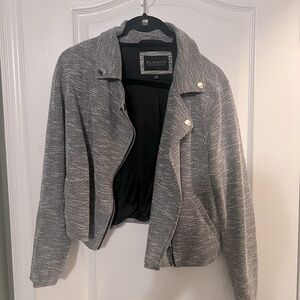 Eloquii knit moto jacket